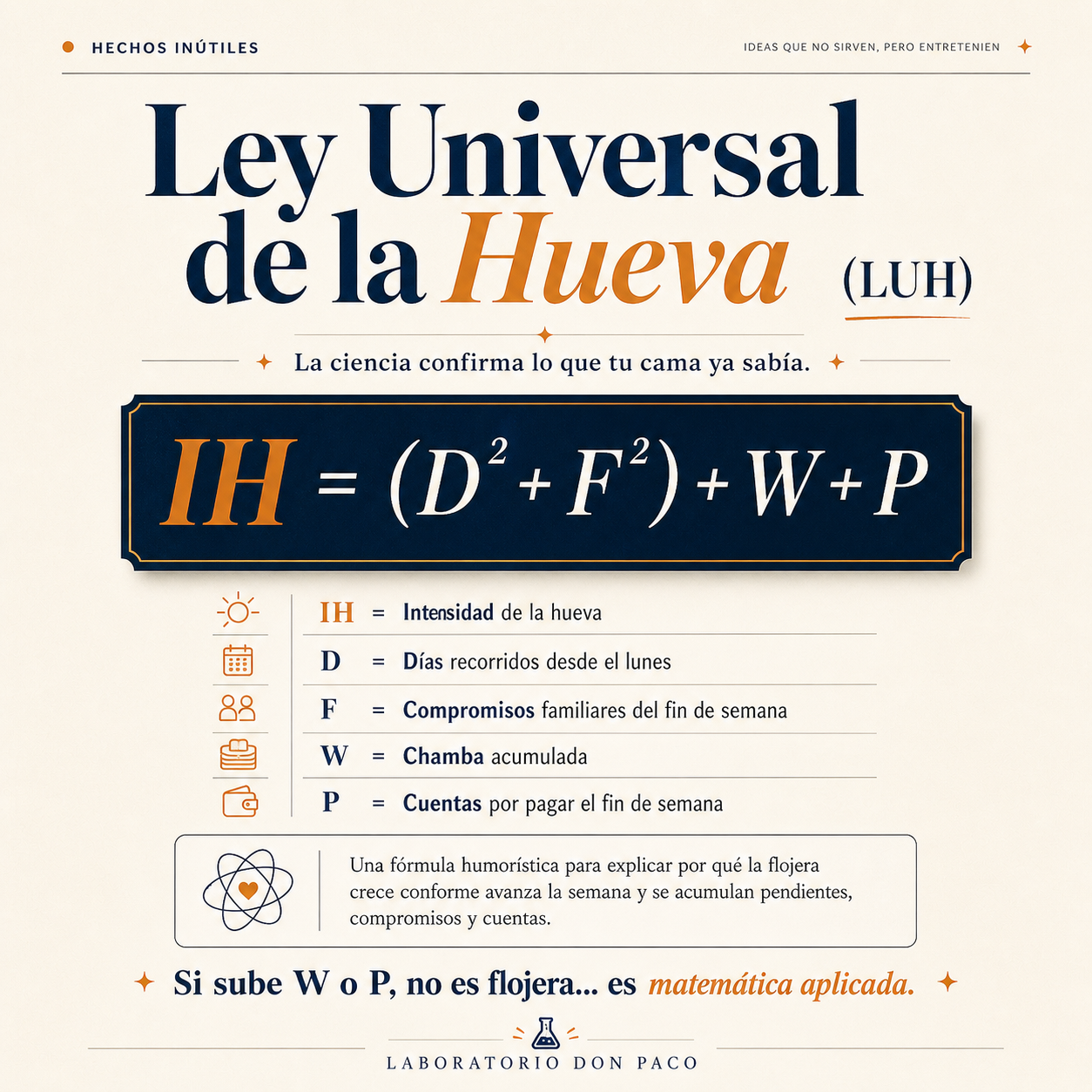 Ley Universal de la Hueva