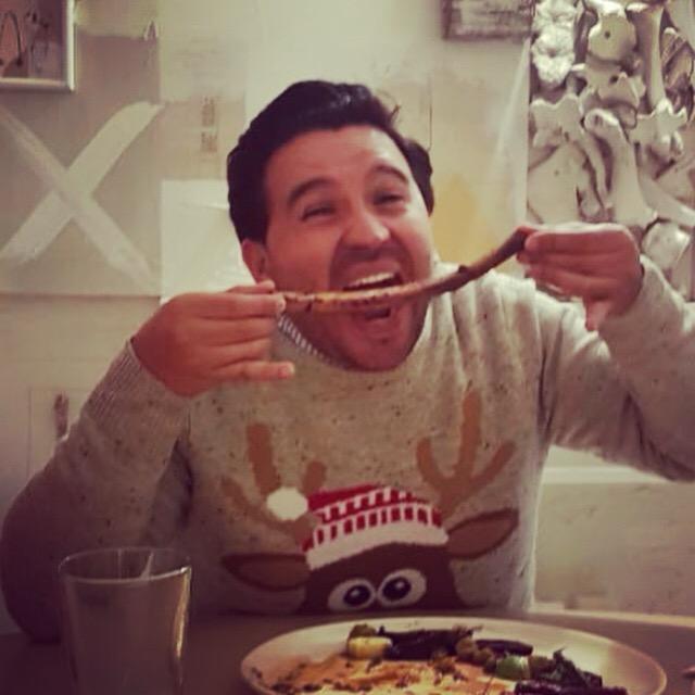 Paco Belgodere en cena navideña del equipo Bridge MX en Guadalajara, 2020